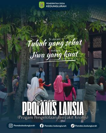 Senam PROLANIS Lansia Desa Kedunglurah